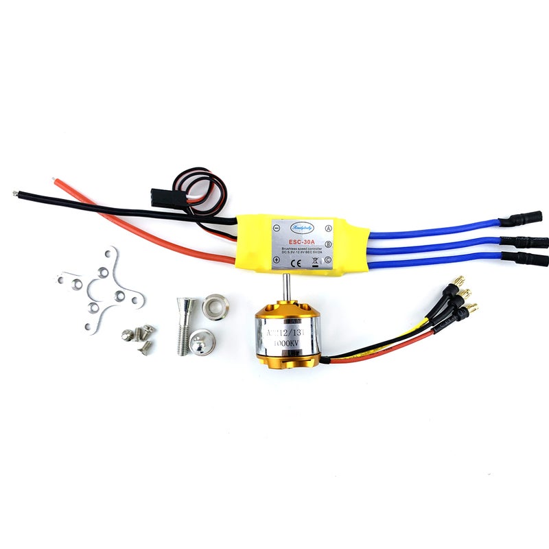 YoungRC A2212 1000KV Brushless Motor+ 30A ESC Electric Speed Controller with Gold Bullet Banana Plugs for RC Multicopter Quadcopter - Image 5